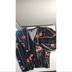 Floral Print Blouse | Long Sleeve | SIZE M
